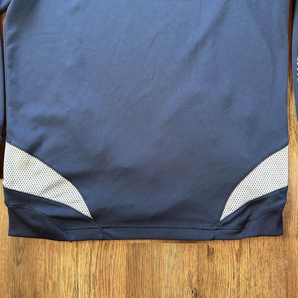 Under Armour Mens Hoodie Size Small Coldgear Navy Blue Pullover Football Active - Picture 7 of 12